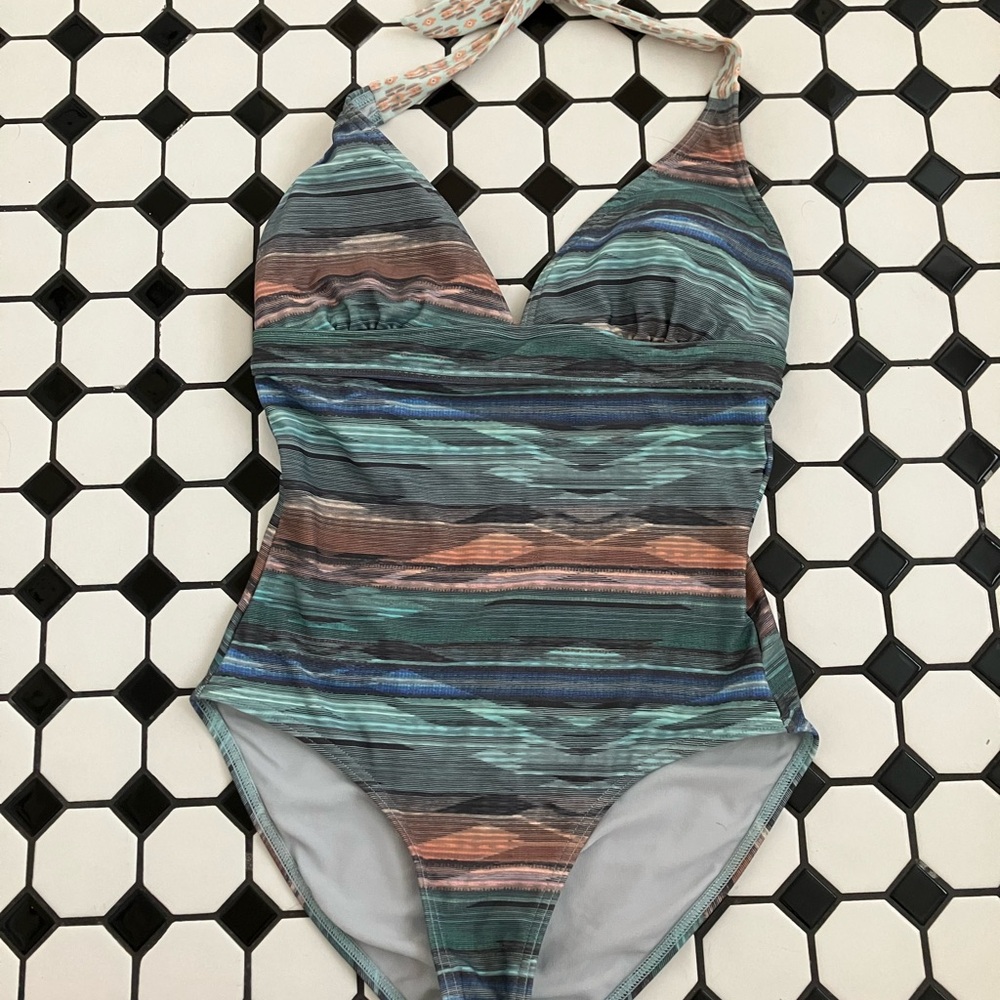 PrAna women’s one piece halter top swimsuit
